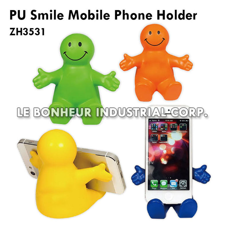 PU Smile Mobile Phone Holder