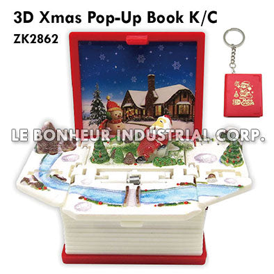 3D Xmas Pop-Up Book K/C