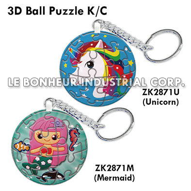 3D Unicorn Ball Puzzle K/C