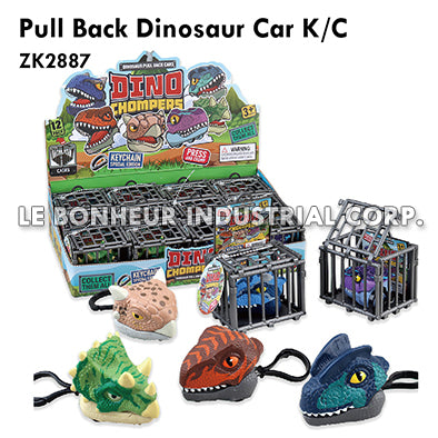Pull Back Dinosaur Car K/C