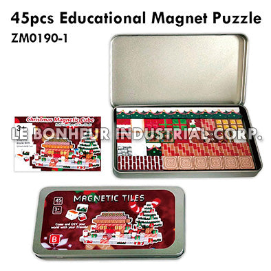 45Pcs Educational Magnet Puzzle