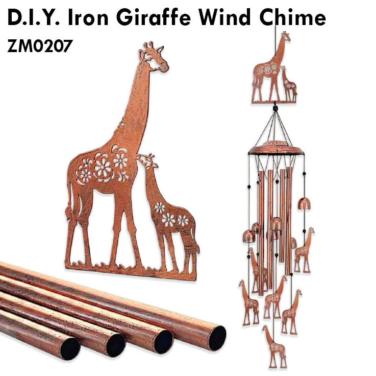D.I.Y. Iron Giraffe Wind Chime
