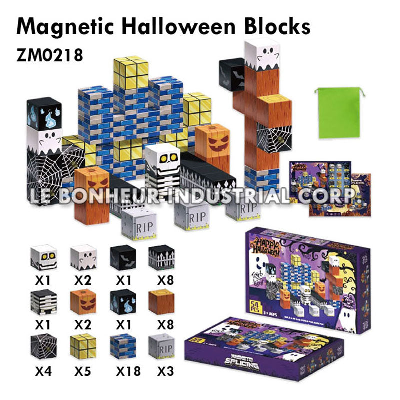 Magnetic Halloween Blocks