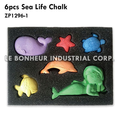 6Pcs Sea Life Chalk