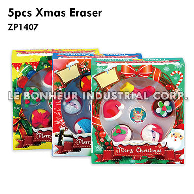 5pcs Xmas Eraser