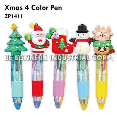 Xmas 4 Color Pen