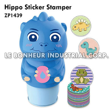Hippo Sticker Stamper