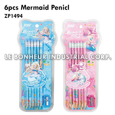 6pcs Mermaid Penicl