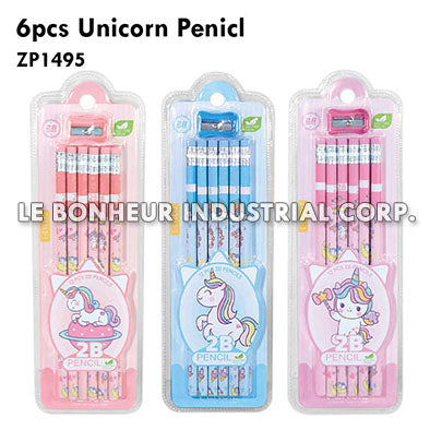 6pcs Unicorn Penicl