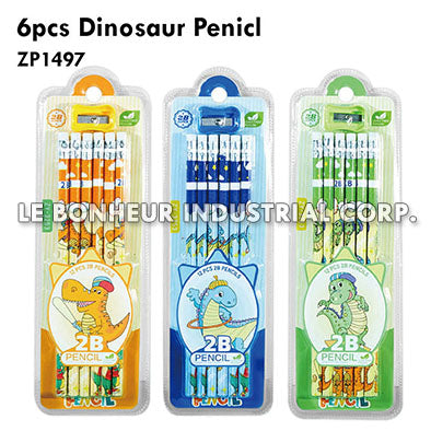 6pcs Dinosaur Penicl