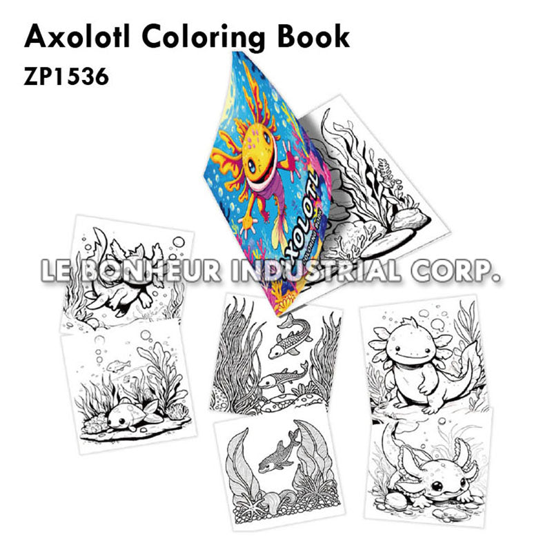 Axolotl Coloring Book
