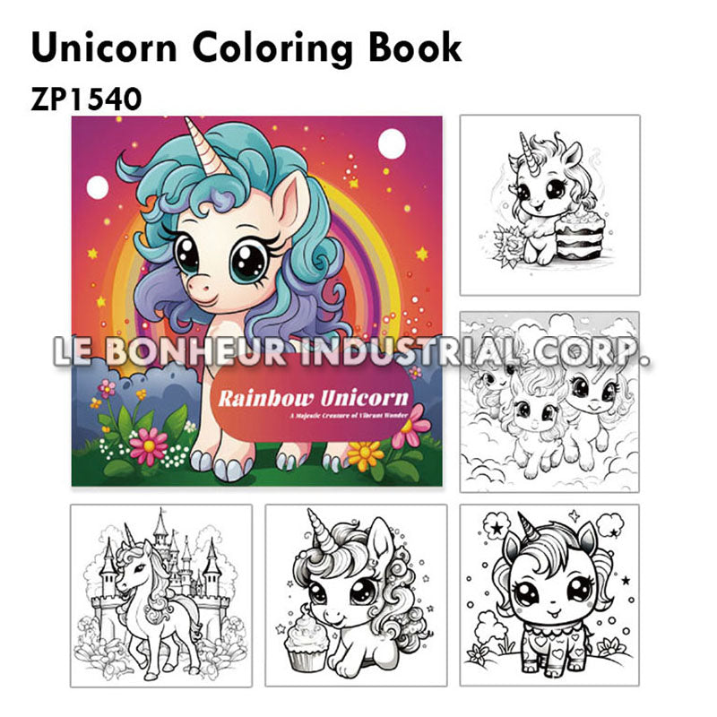 Unicorn Coloring Book