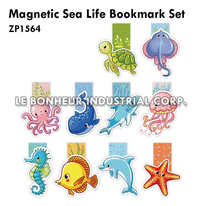 Magnetic Sea Life Bookmark Set