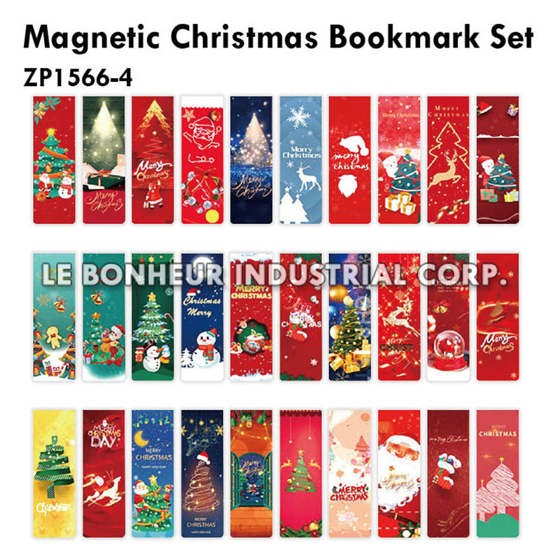Magnetic Christmas Bookmark Set