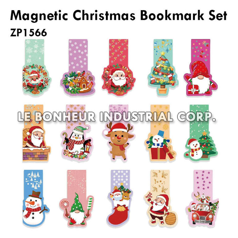 Magnetic Christmas Bookmark Set