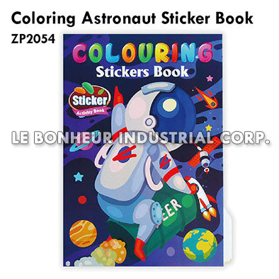 Coloring Astronaut Sticker Book