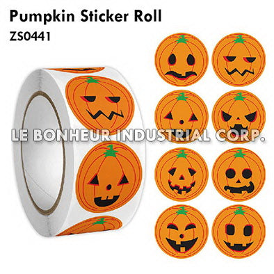 Pumpkin Sticker Roll
