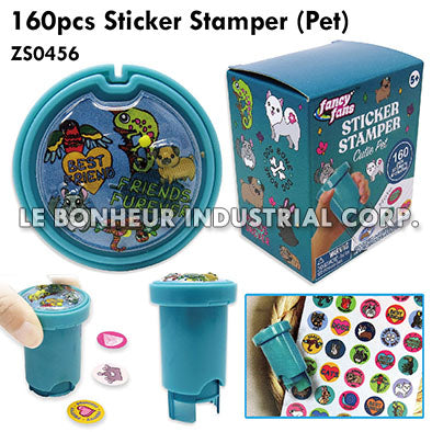 160pcs Pet Sticker Stamper