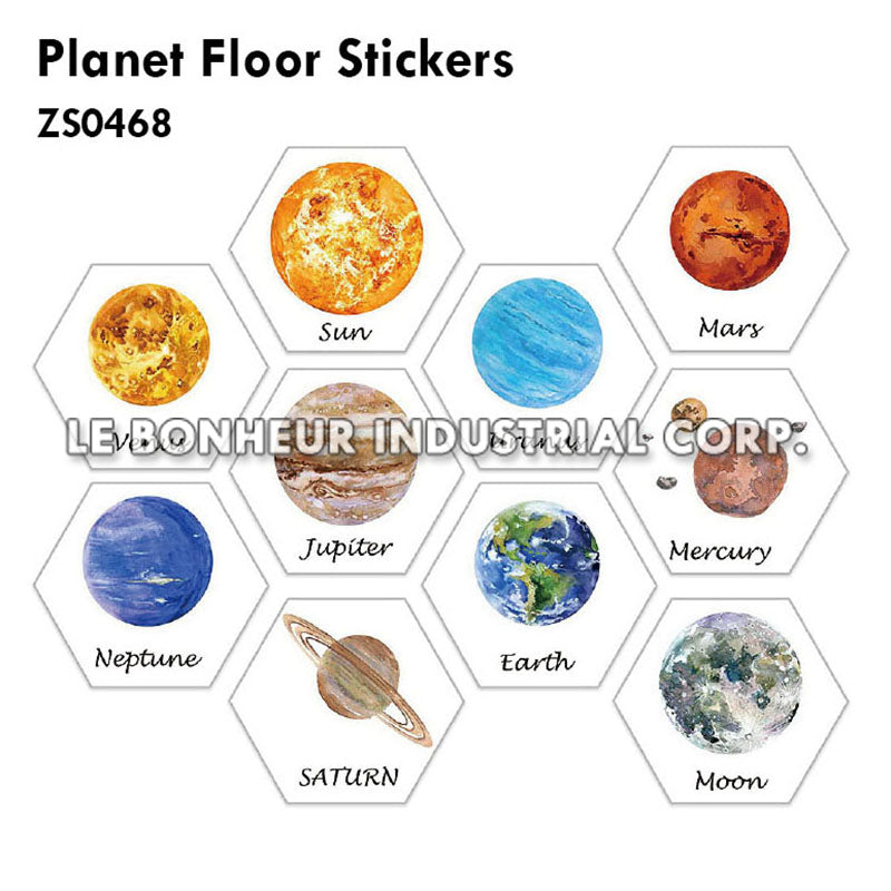 Planet Floor Stickers