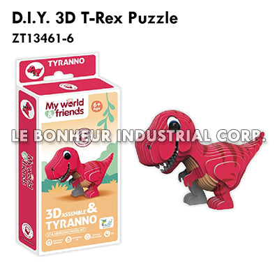 D.I.Y. 3D T-Rex Puzzle