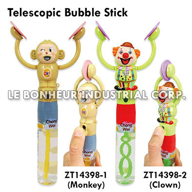 Telescopic Clown Bubble Stick