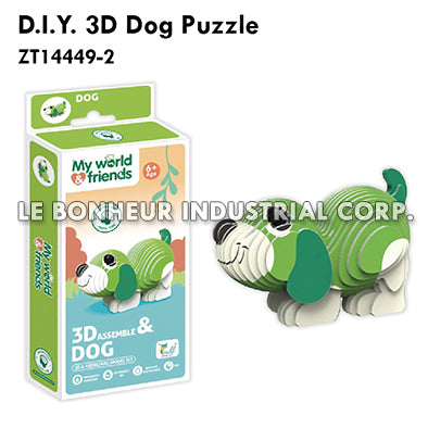 D.I.Y. 3D Dog Puzzle