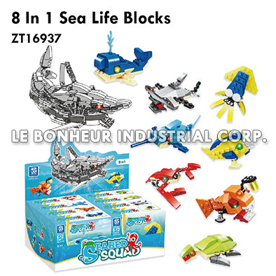 8 In 1 Sea Life Blocks