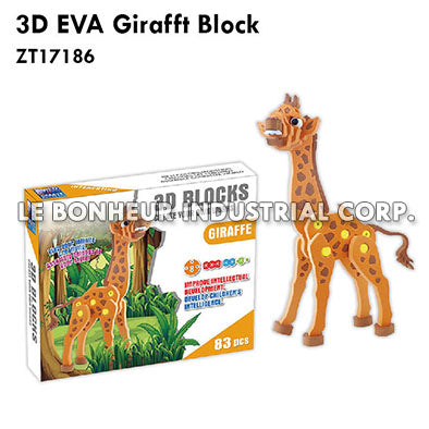 3D EVA Girafft Block
