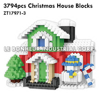 3794pcs Christmas House Blocks