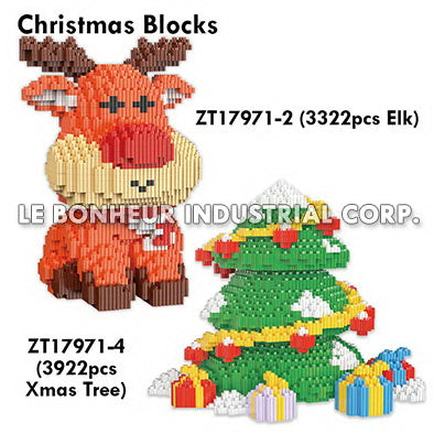 3922pcs Christmas Tree Blocks