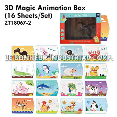 3D Magic Animation Box (16 Sheets/Set)