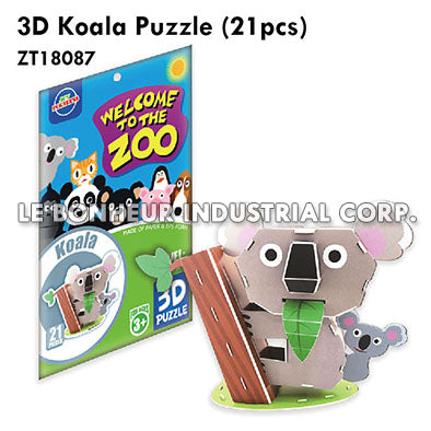 3D Koala Puzzle (21pcs)