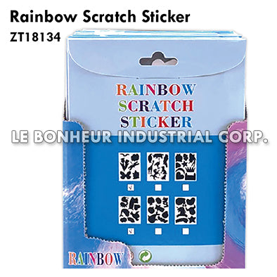 Rainbow Scratch Sticker
