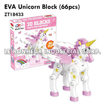 EVA Unicorn Block (66Pcs)