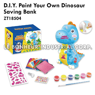 D.I.Y. Paint Your Own Dinosaur Saving Bank