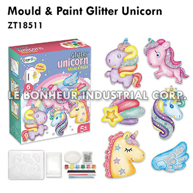 Mould & Paint Glitter Unicorn