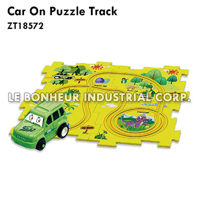 Car On Puzzle Track