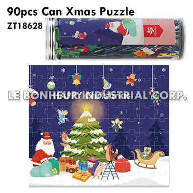 90pcs Can Xmas Puzzle