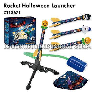 Halloween Stomp Rocket Launcher (With 3 Halloween Missiles)