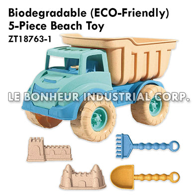 Biodegradable (Eco-Friendly) 5-Piece Beach Toy