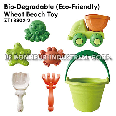 Bio-Degradable (Eco-Friendly) Wheat Beach Toy