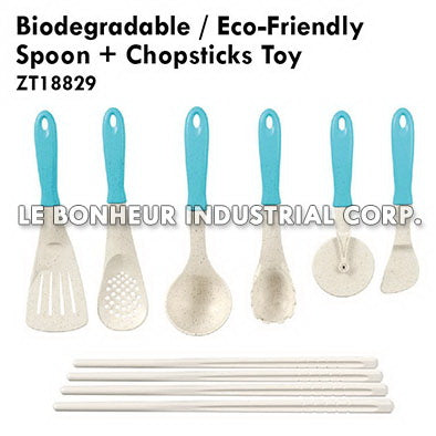 Biodegradable / Eco-Friendly Spoon + Chopsticks Toy