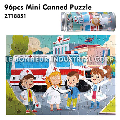 96pcs Mini Canned Forest Party Puzzle