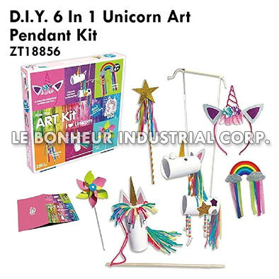 D.I.Y. 6 In 1 Unicorn Artpendant Kit