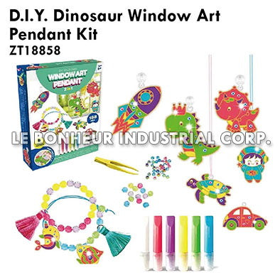 D.I.Y. Dinosaur Window Art Pendant Kit