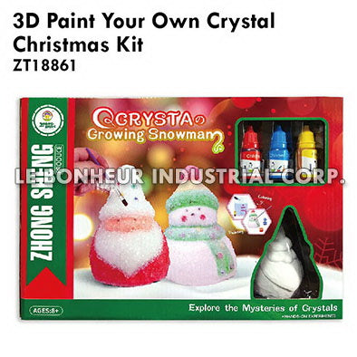 3D Paint Your Own Crystal Christmas Kit