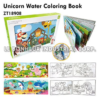 Unicorn Water Coloring Book