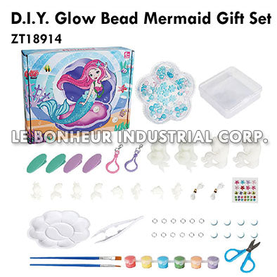 D.I.Y. Glow Bead Mermaid Gift Set