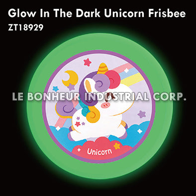 Glow In The Dark Unicorn Frisbee