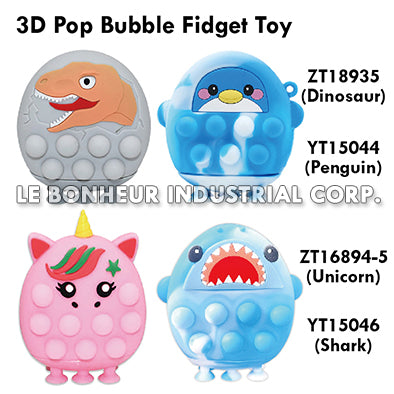 3D Pop Bubble Fidget Dinosaur